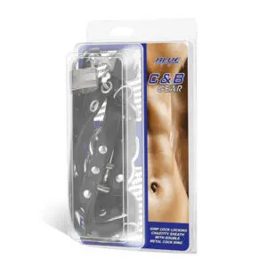 Chastity belt in retail packaging