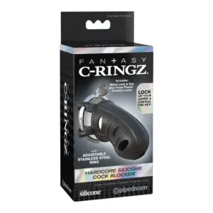 Adult toy packaging with lock and ring