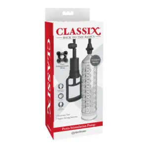 Classix penis pump packaging