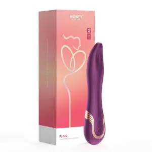 Purple vibrator with packaging