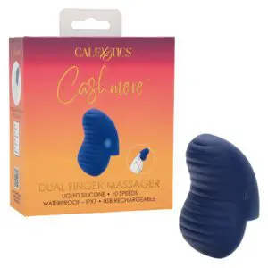 Waterproof USB-rechargeable finger massager