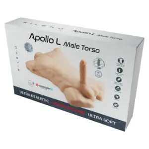 Realistic silicone male torso box