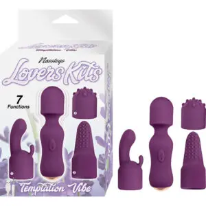 Purple vibrator set with various attachments