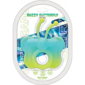 Green and blue butterfly ring vibe
