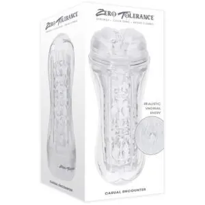 Realistic vaginal entry toy packaging
