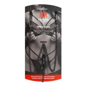 Nipple and clit clamp set packaging