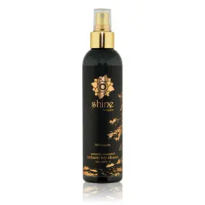 Black and gold intimate toy cleaner bottle